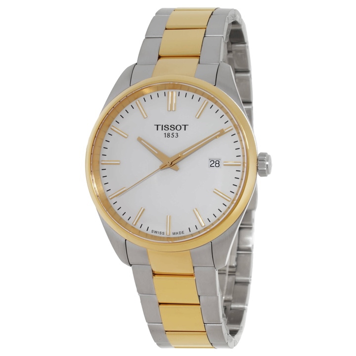 Photo: Tissot PR 100 Quartz White Dial Mens Watch T1504102201100