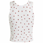 SKIMS Women's Cotton Rib Tank Top in Snow Strawberry Print