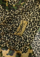 Saint Laurent Leopard-print Silk Scarf - Multicoloured - One Size