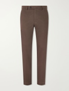 Slowear - Straight-Leg Stretch-Cotton Gabardine Trousers - Brown