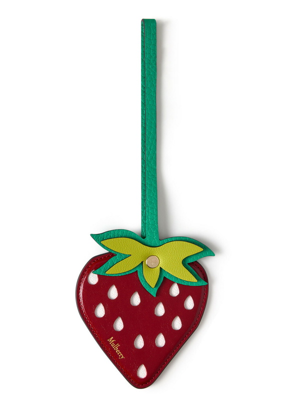Photo: Mulberry Strawberry bag Charm - Red - One Size