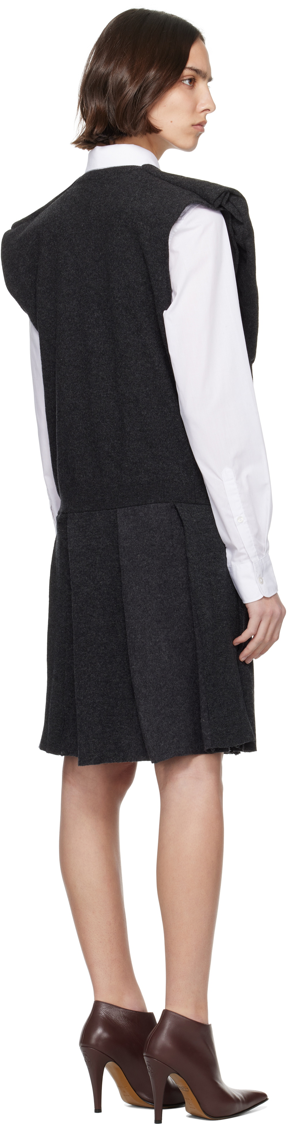 HODAKOVA Pleated Sleeve Midi Dress