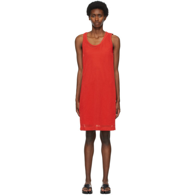 Kenzo Red Mesh Tank Dress Kenzo