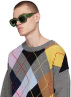 LOEWE Green Inflated Butterfly Sunglasses
