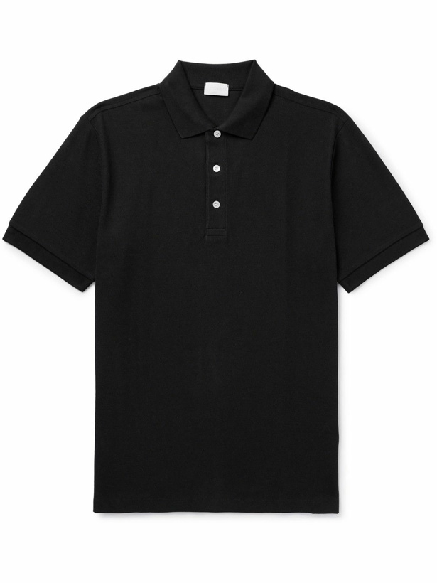 Photo: Håndværk - Pima Cotton-Piqué Polo Shirt - Black