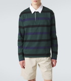 Prada Striped cotton polo shirt