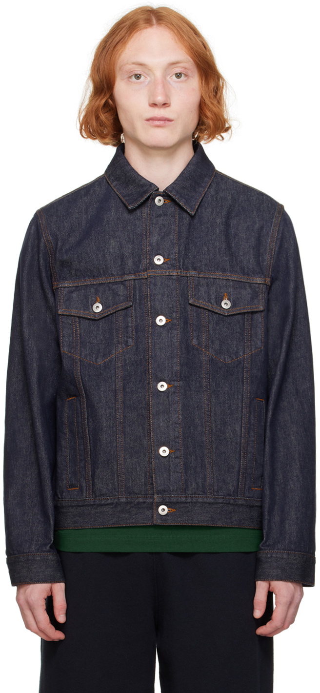 Burberry Indigo Logo Patch Denim Jacket