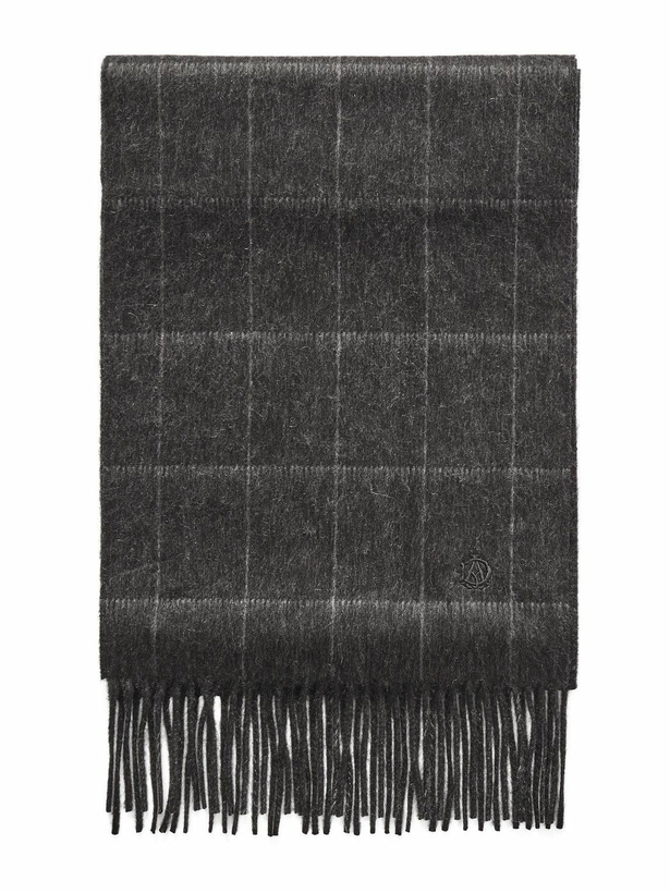 Photo: Dunhill - Fringed Checked Cashmere Scarf