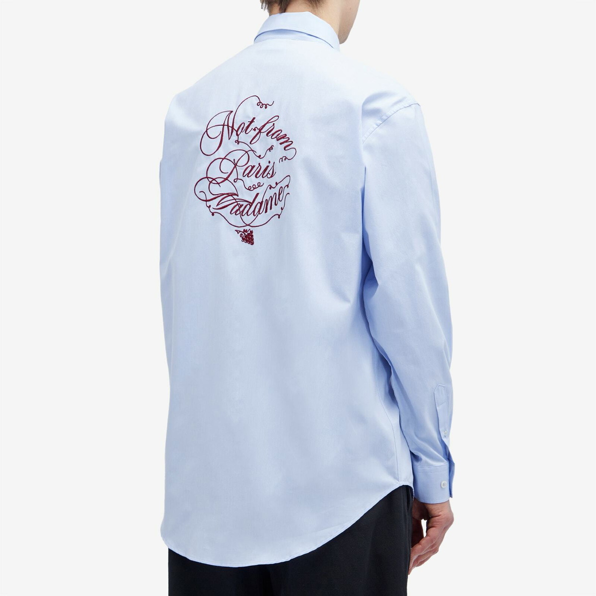 Drôle de Monsieur Men's Logo Oxford Shirt in Light Blue