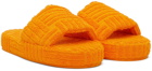 Bottega Veneta Orange Resort Sponge Sandals