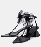Nensi Dojaka - Appliqué leather thong sandals
