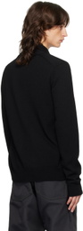 Comme des Garçons Homme Deux Black Buttoned Wool Cardigan