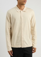 Paige Knitted Cotton Shirt Cream