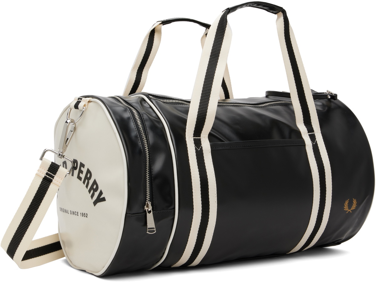 Fred Perry Black Classic Barrel Bag