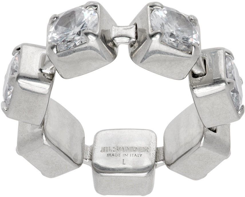 Jil Sander Silver Cup Chain Ring