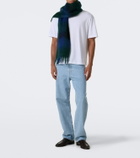 The Row Creana checked mohair and wool scarf