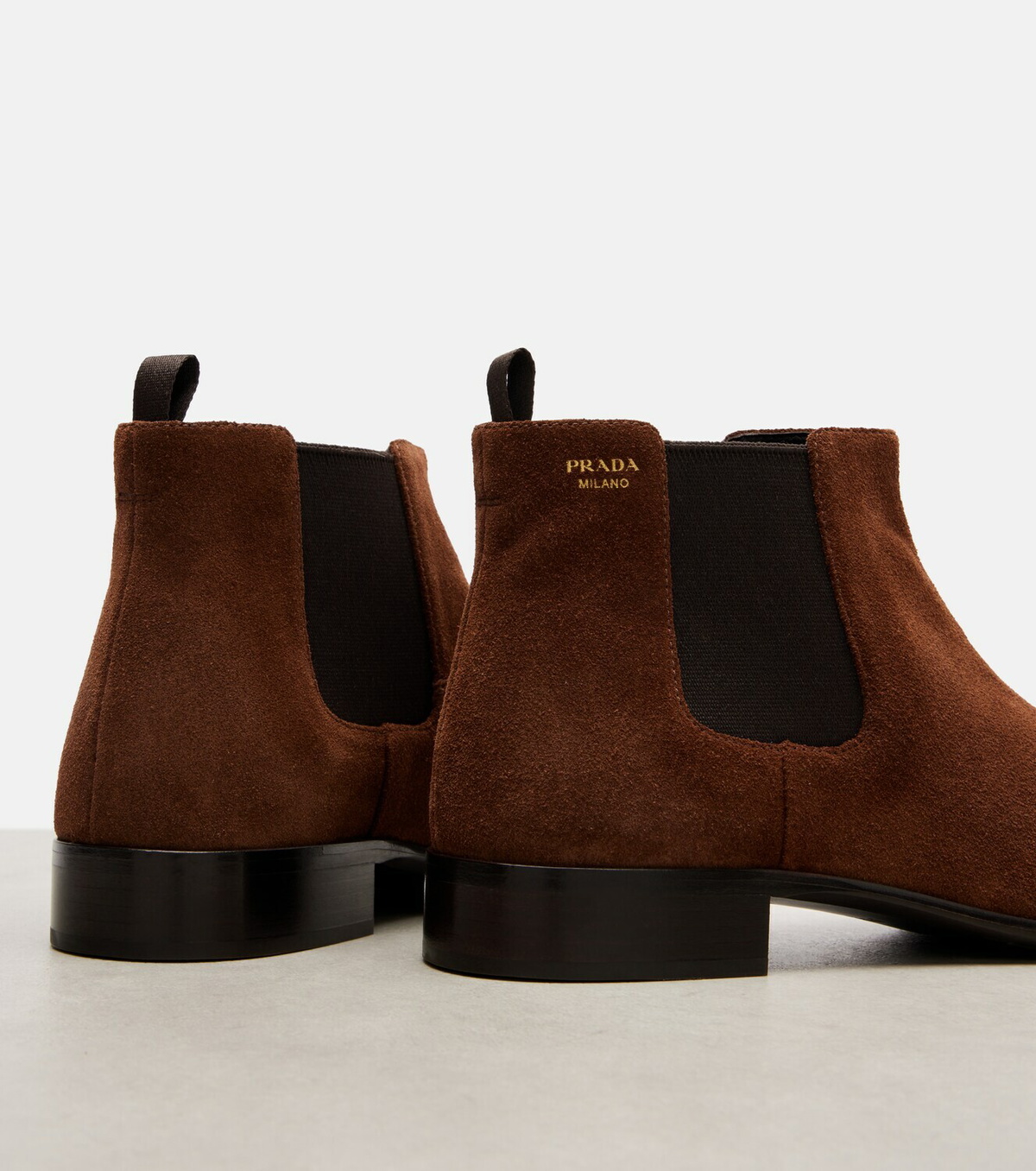 Prada Suede Chelsea boots