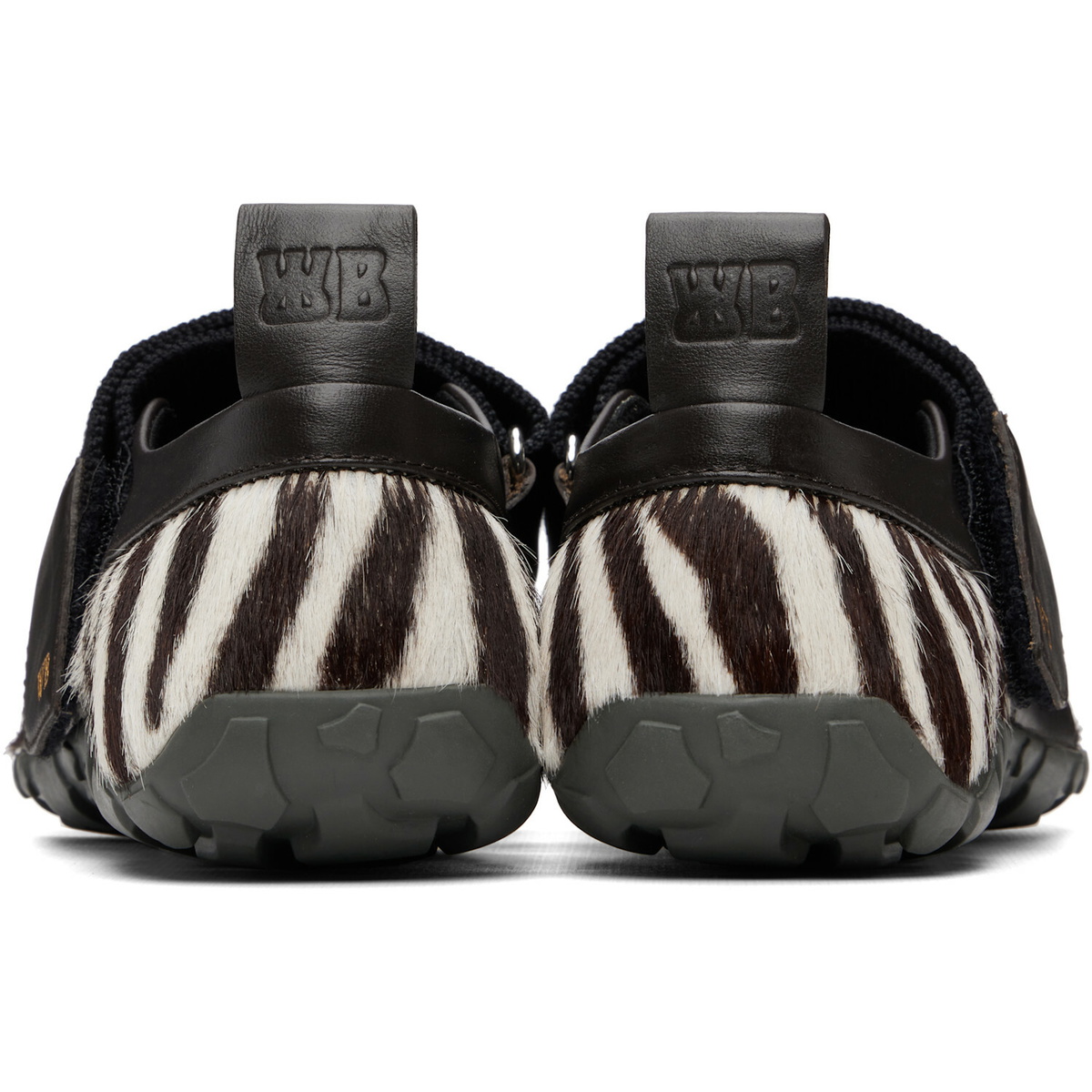 Wales Bonner White & Brown Jewel Mary Jane Sneakers