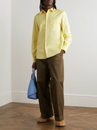 Loewe - Logo-Embossed Cotton-Twill Shirt - Yellow