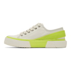 both Off-White and Yellow Pro-Tec Back Strap Sneakers