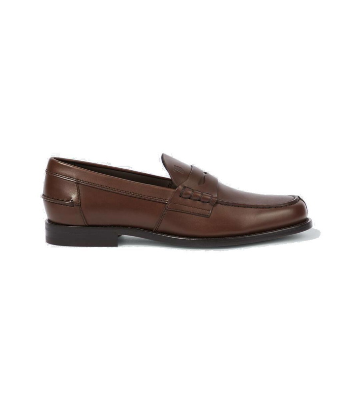 Photo: Tod's Leather penny loafers