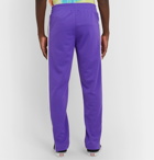 Palm Angels - Striped Tech-Jersey Track Pants - Purple