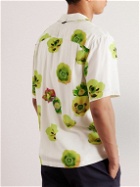 Rag & Bone - Avery Convertible-Collar Floral-Print Crepe Shirt - White