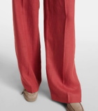 Brunello Cucinelli Hemp and linen wide-leg pants