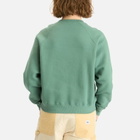Brain Dead Men's Logo Head Raglan Crew Sweatshirt in Avocado
