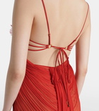 Maria Lucia Hohan Ariadne ruffled open-back gown