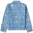 Tommy Jeans x Aries Laser Denim Jacket in Washed Blue