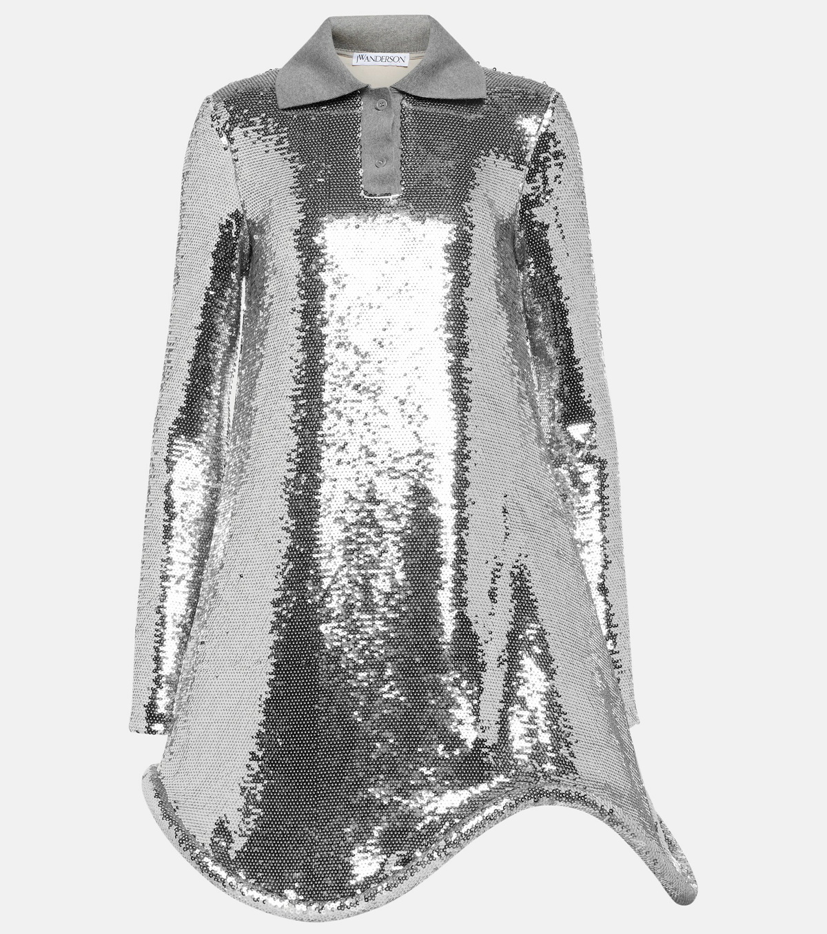 JW Anderson - Sequined polo minidress JW Anderson