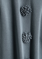 BY Malene Birger Rosie Floral-appliquéd Knitted Maxi Dress Blue