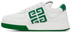 Givenchy White & Green G4 Sneakers