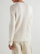 Rag & Bone - Collin Honeycomb-Knit Merino Wool-Blend Sweater - Neutrals