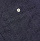 Albam - Linen Half-Placket Shirt - Blue