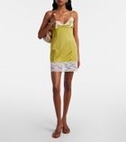 Chloé Lace-trimmed slip dress