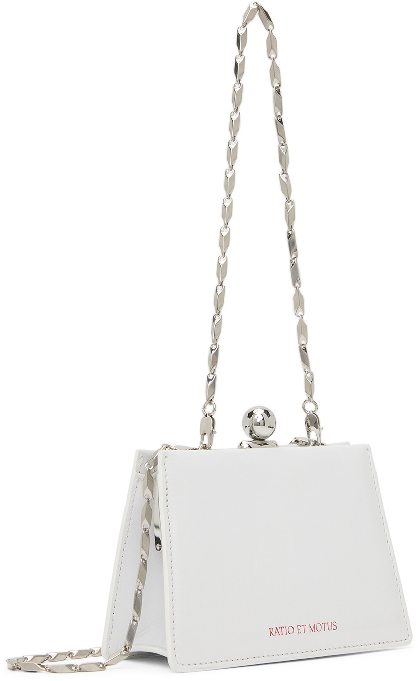 Ratio et Motus White Mini Twin Shoulder Bag