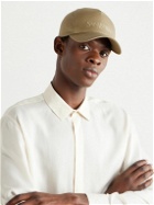 SAINT LAURENT - Logo-Embroidered Cotton and Linen-Blend Gabardine Baseball Cap - Neutrals