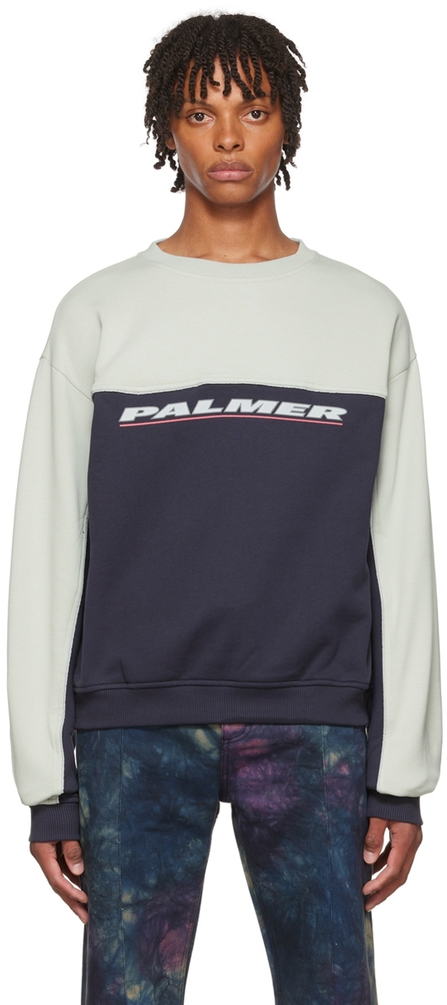 PALMER Navy Cotton Sweatshirt