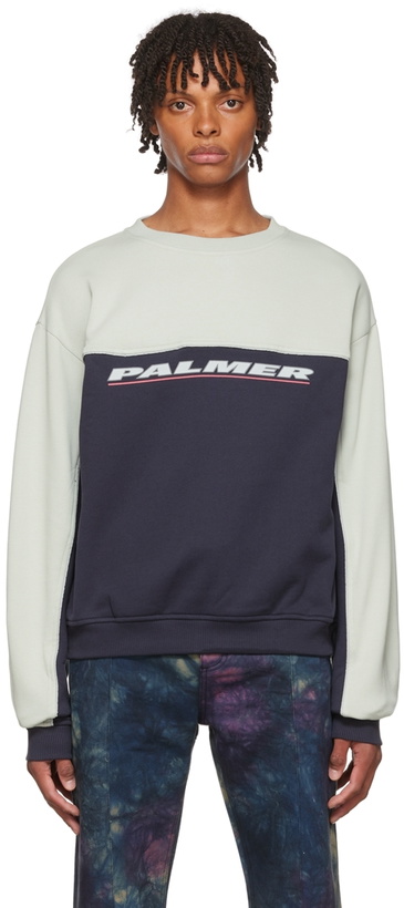 Photo: PALMER Navy Cotton Sweatshirt