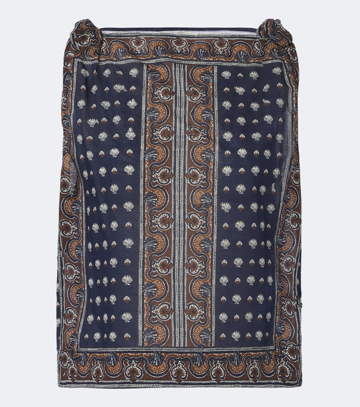 Dôen Amalia printed cotton voile top