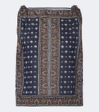 Dôen Amalia printed cotton voile top