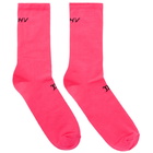 MISBHV Pink Logo Socks