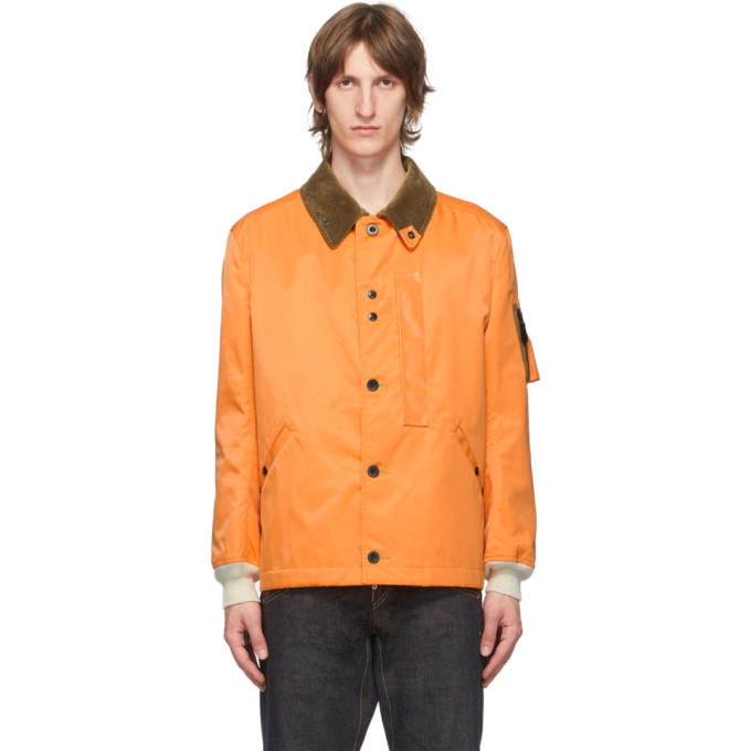 Photo: Junya Watanabe Orange Twill and Corduroy Jacket