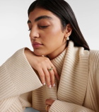 Ananya Scatter 18kt gold ring with emeralds and diamonds