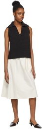 Deveaux New York Black Knit Aubrey Vest