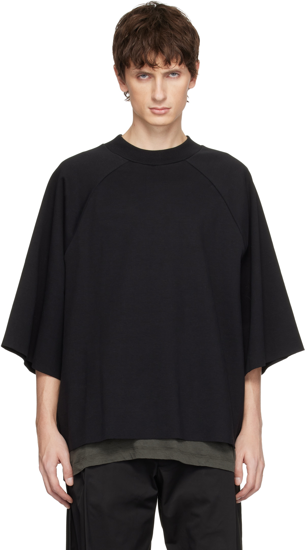 Seventh Black Raglan Box T-shirt