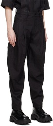 Feng Chen Wang Black Distressed Trousers