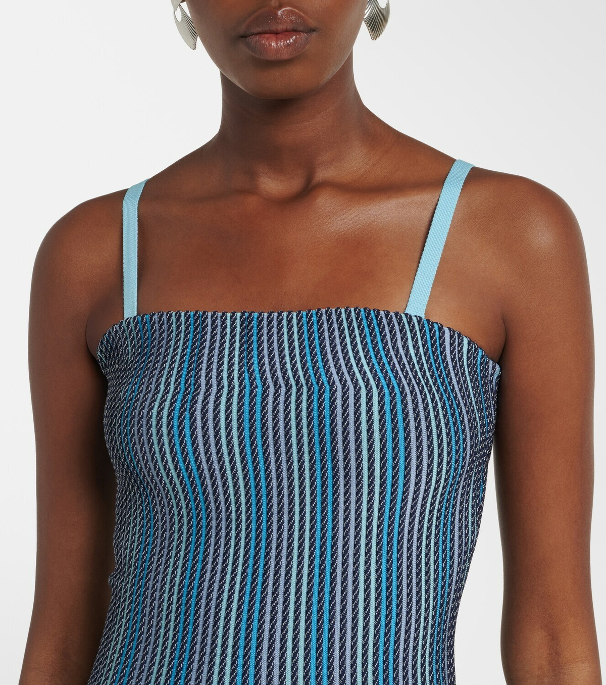 Simkhai Soleil striped midi dress